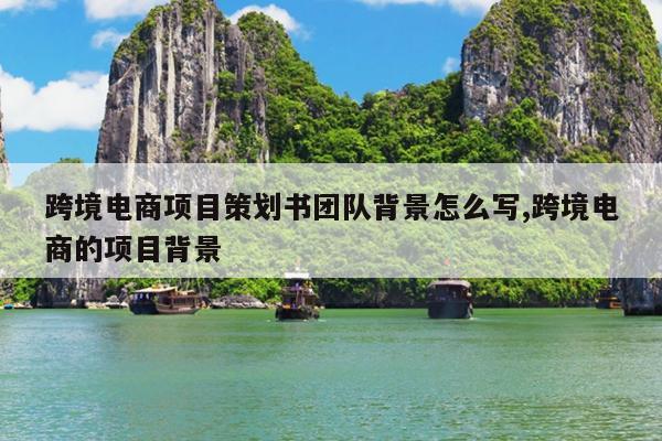 團隊優勢分析怎么寫 跨境電商項目策劃書團隊背景怎么寫,跨境電商的項目背景